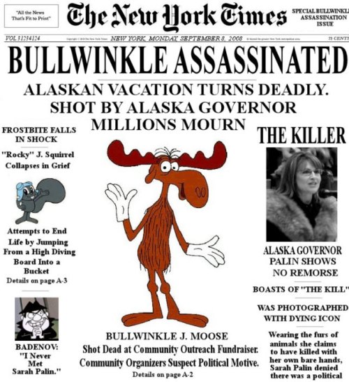 Sarah kills Bullwinkle!